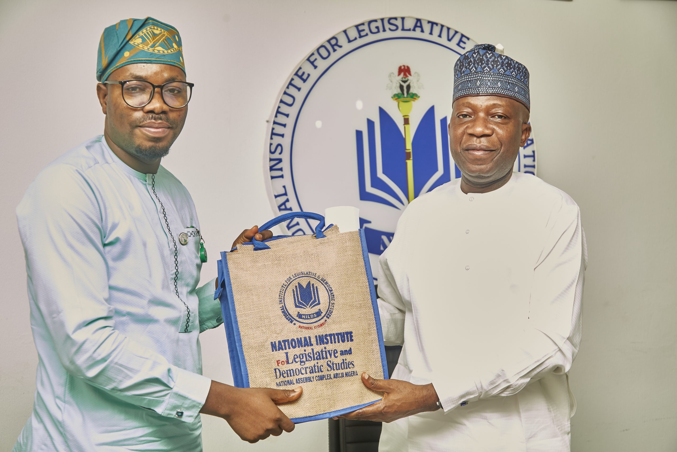Daisi Omokungbe, Executive Director of PROMAD with the Director General of NILDS, Prof. Abubakar Sulaiman