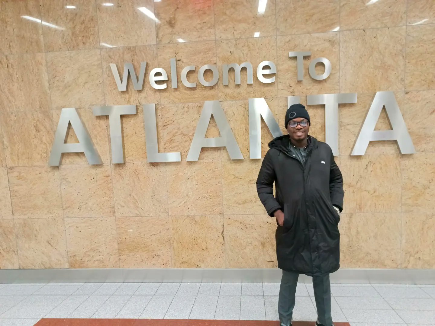 Daisi Omokungbe, founder & execeutive director of PROMAD arriving Atlanta for CoSP10